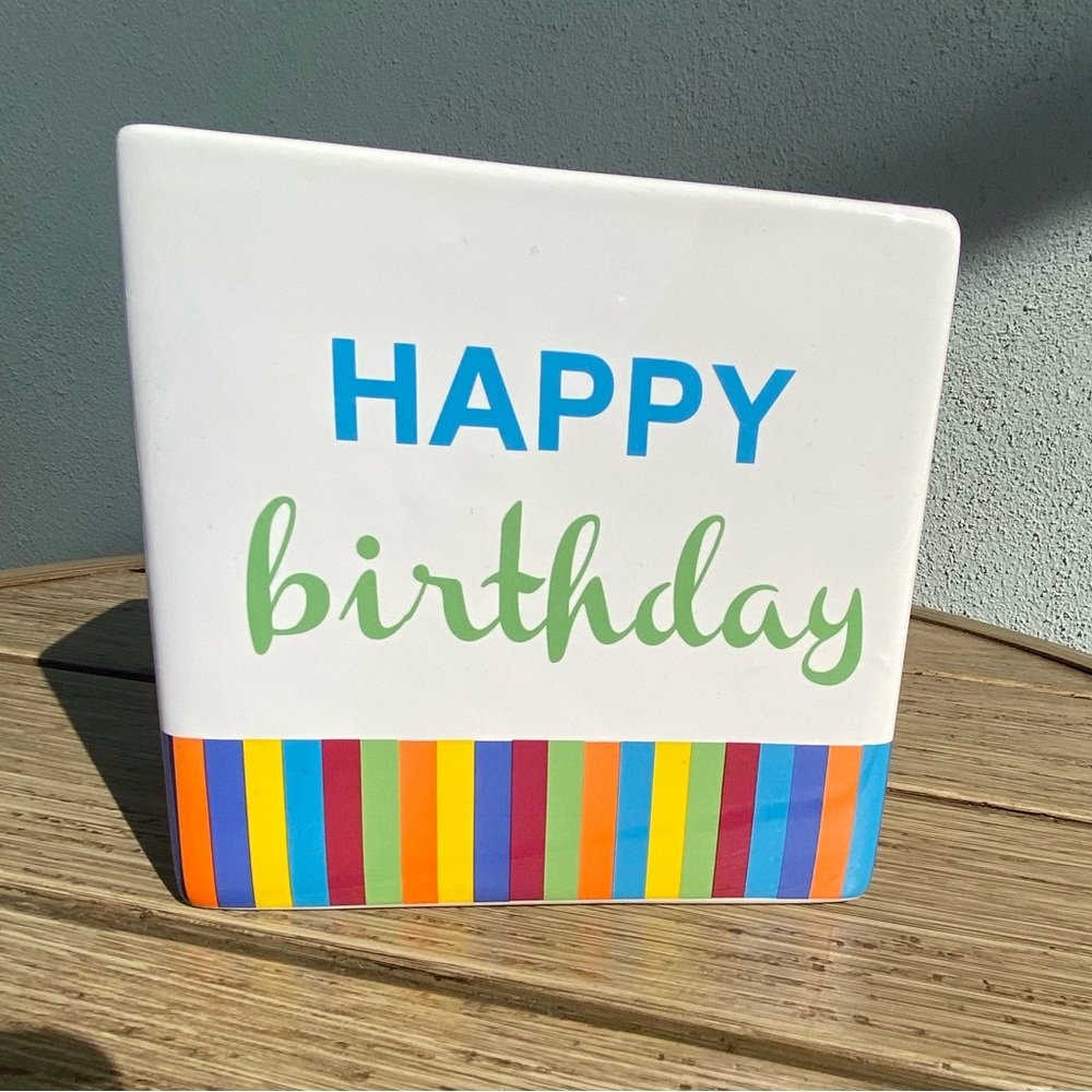 Happy Birthday vase